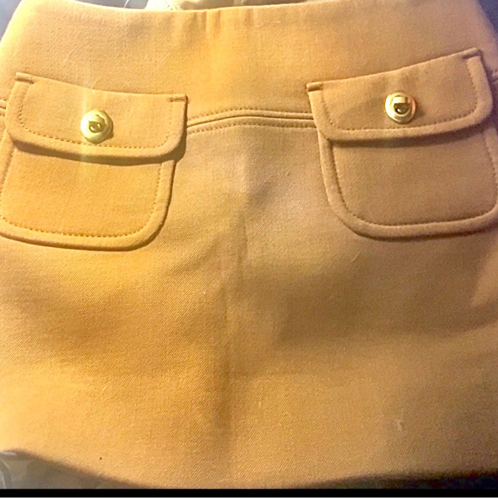 zimmermann high waisted mini skirt with flap lock pockets